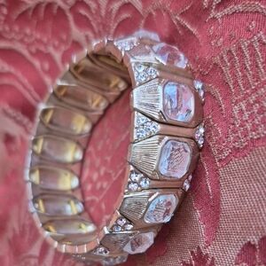 Lia Sophia Gorgeous Stretch Gold and Silver Bracelet (J12)